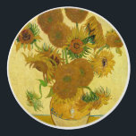 Vincent van Gogh - Vas med 15 solblommor Knopp<br><div class="desc">Vas med 15 solrosor / Vas avec quinze tournesols - Vincent Van Gogh,  augusti 1888 - Sunblommor 1888 fouth,  version (F454)</div>