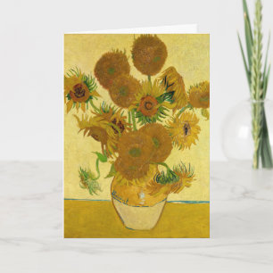 Vincent van Gogh - Vas med 15 solblommor Kort