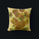 Vincent van Gogh - Vas med 15 solblommor Kudde<br><div class="desc">Vas med 15 solrosor / Vas avec quinze tournesols - Vincent Van Gogh,  augusti 1888 - Sunblommor 1888 fouth,  version (F454)</div>