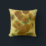 Vincent van Gogh - Vas med 15 solblommor Kudde<br><div class="desc">Vas med 15 solrosor / Vas avec quinze tournesols - Vincent Van Gogh,  augusti 1888 - Sunblommor 1888 fouth,  version (F454)</div>