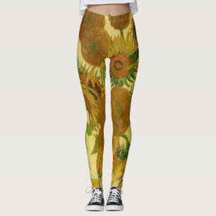 Vincent van Gogh - Vas med 15 solblommor Leggings