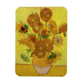 Vincent van Gogh - Vas med 15 solblommor Magnet