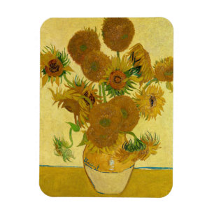 Vincent van Gogh - Vas med 15 solblommor Magnet