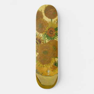 Vincent van Gogh - Vas med 15 solblommor Mini Skateboard Bräda 18,5 Cm