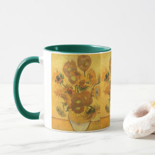 Vincent van Gogh - Vas med 15 solblommor Mugg