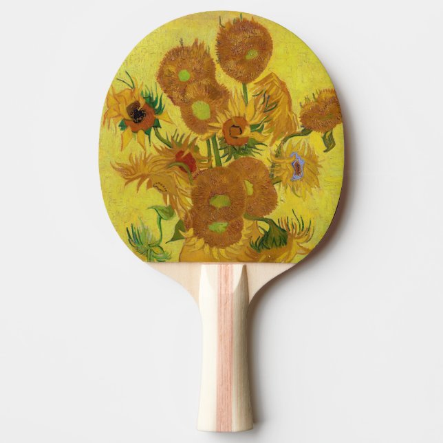 Vincent van Gogh - Vas med 15 solblommor Pingisracket (Framsidan)