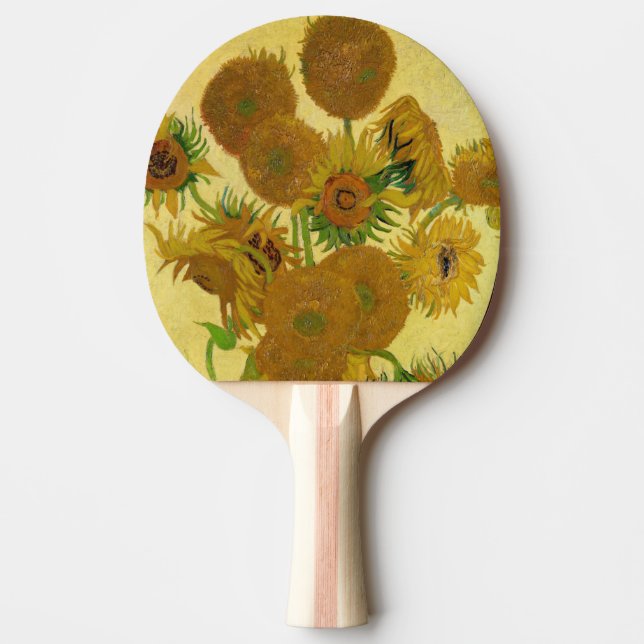Vincent van Gogh - Vas med 15 solblommor Pingisracket (Framsidan)