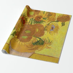Vincent van Gogh - Vas med 15 solblommor Presentpapper