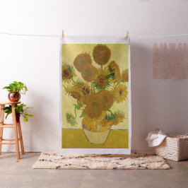 Vincent van Gogh - Vas med 15 solblommor Tyg