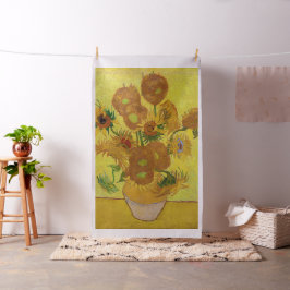 Vincent van Gogh - Vas med 15 solblommor Tyg