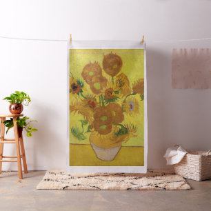 Vincent van Gogh - Vas med 15 solblommor Tyg