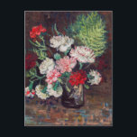 Vincent van Gogh Vas med Carnations Postcard Vykort<br><div class="desc">Fira konstens skönhet med Vincent van Gogh Vas med Carnations Postcard! Det här fantastiska vykortet har en levande återgivning av Van Goghs ikoniska målning och visar en vacker arrangemang av nejlikor i ett klassiskt vas. Perfekt för konst älskare, detta vykort är ett fantastiskt hälsningskort, ett unikt biet av dekoration eller...</div>