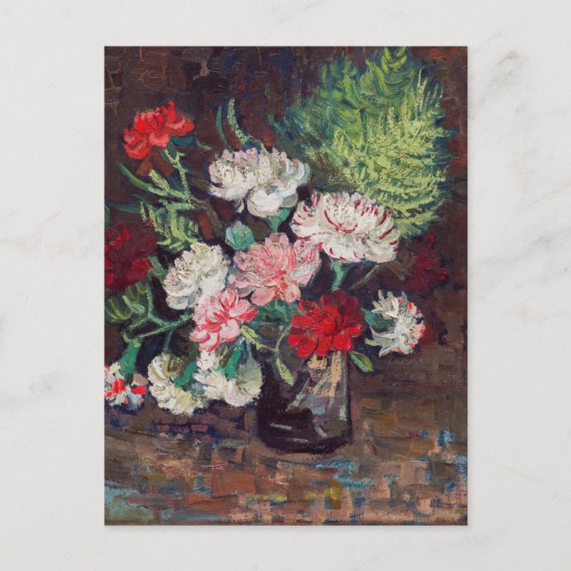 Vincent van Gogh Vas med Carnations Postcard Vykort (Framsida)