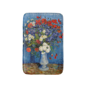 Vincent van Gogh - Vas med Cornblommor & Poppies Badrumsmatta