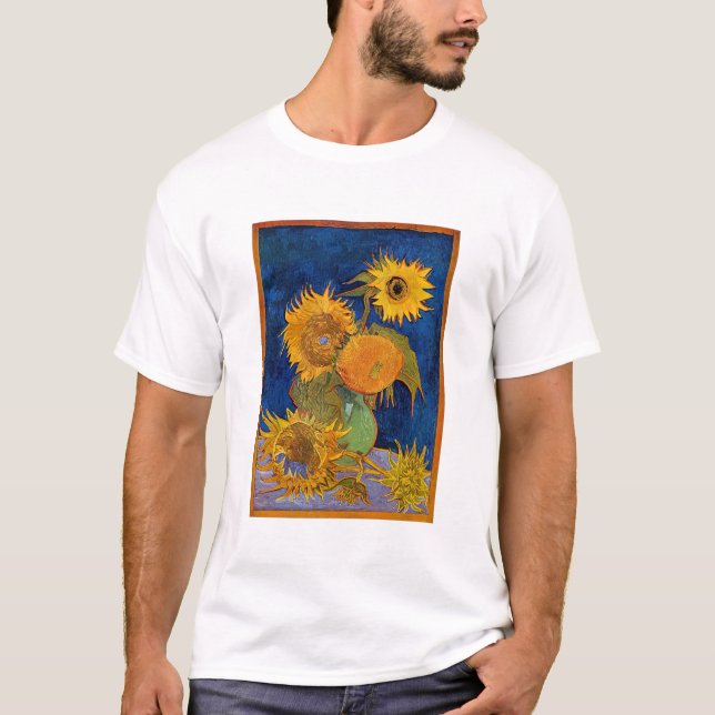 Vincent van Gogh - Vas med fem solblommor T Shirt (Framsida)