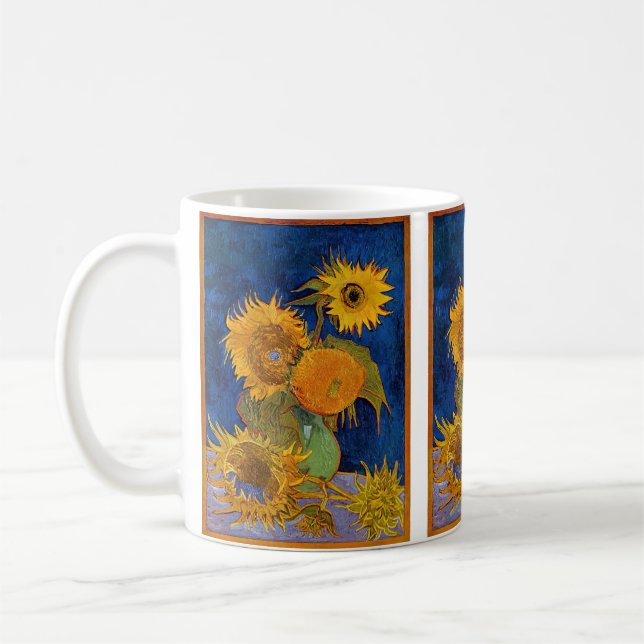 Vincent van Gogh - Vas med fem solrosor Kaffemugg (Vänster)