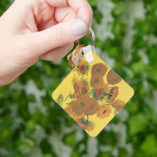 Vincent van Gogh - Vas med femton solrosor Nyckelring (Hand)