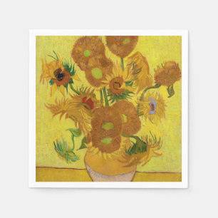 Vincent van Gogh - Vas med femton solrosor Pappersservett