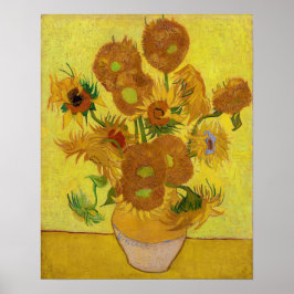 Vincent van Gogh - Vas med femton solrosor Poster