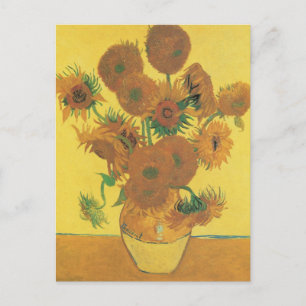 Vincent van Gogh - Vas med femton solrosor Vykort