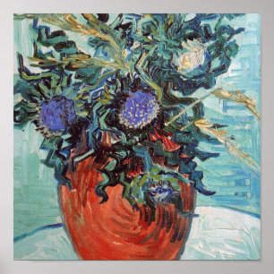Vincent Van Gogh - Vas med Flowers och Thistles, Poster