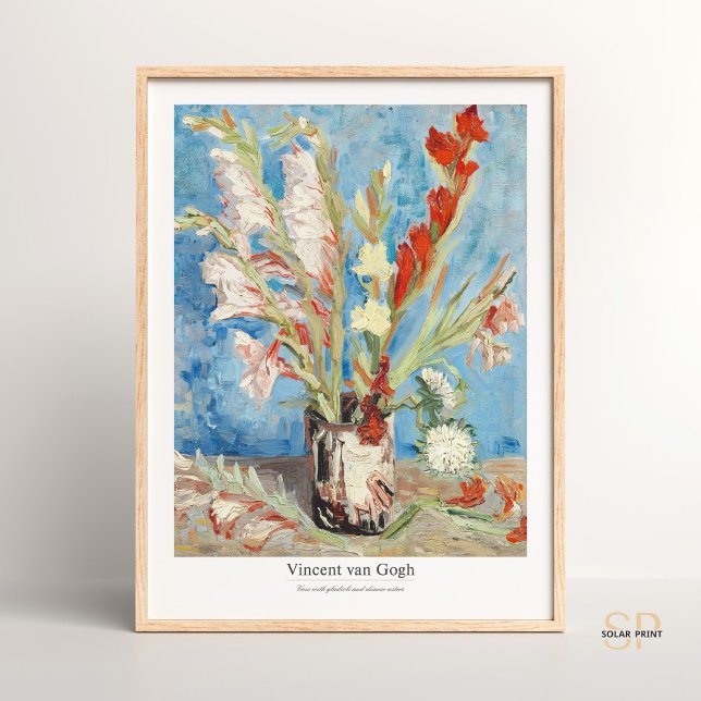 Vincent van Gogh Vas med Gladioli och Asters Poster (Skapare uppladdad)