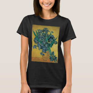 Vincent van Gogh - Vas med irisar gul bakgrund T-shirt