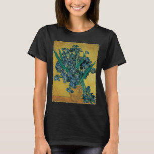 Vincent van Gogh - Vas med irisar gul bakgrund T Shirt