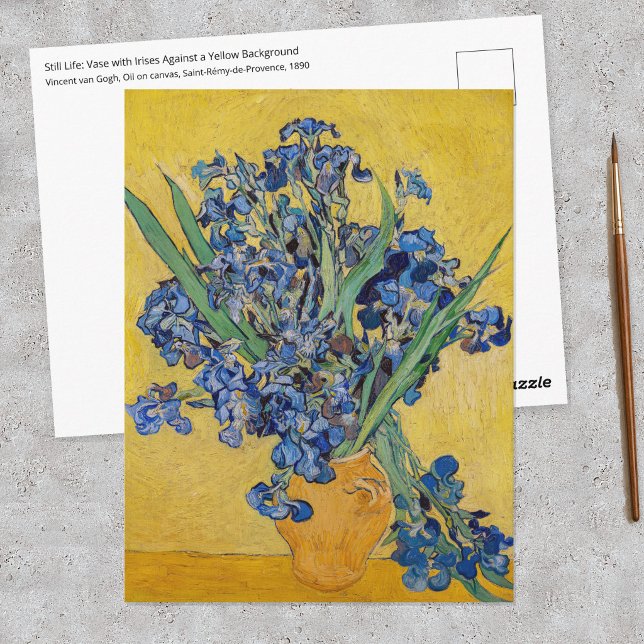 Vincent van Gogh - Vas med irisar Vykort (Skapare uppladdad)