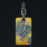 Vincent van Gogh - Vas med iriser Bagagebricka<br><div class="desc">Vas med Irises,  Gult Background - Vincent van Gogh,  Oil on Canvas,  1890,  Saint-Remy</div>