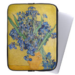 Vincent van Gogh - Vas med iriser Laptop Fodral<br><div class="desc">Vas med Irises,  Gult Background - Vincent van Gogh,  Oil on Canvas,  1890,  Saint-Remy</div>