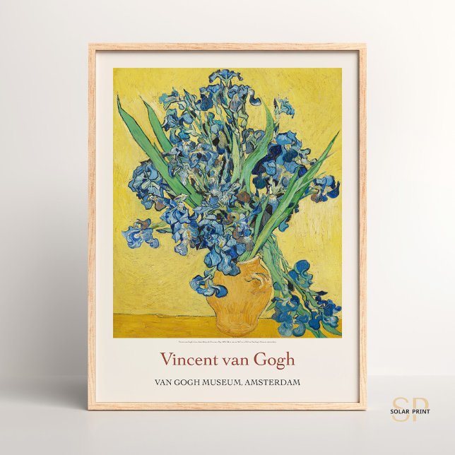 Vincent van Gogh Vas med Irises Gult Art Print Poster (Skapare uppladdad)