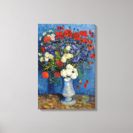 Vincent van Gogh - Vas med Kornblommor & Vallmo Canvastryck