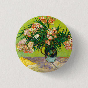 Vincent Van Gogh Vas med Oleander och Böcker Knapp