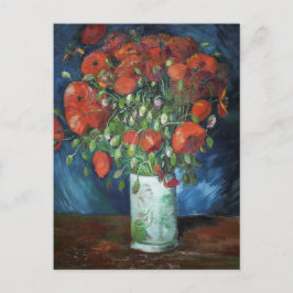 Vincent van Gogh Vas med Poppies Painting Vykort