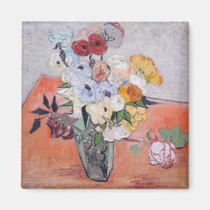 Vincent van Gogh - Vas med Ro och Anemones Magnet
