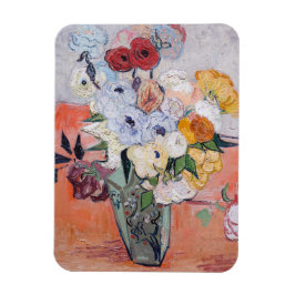 Vincent van Gogh - Vas med Ro och Anemones Magnet