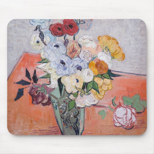 Vincent van Gogh - Vas med Ro och Anemones Musmatta (Framsidan)