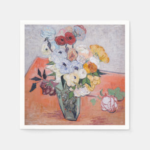 Vincent van Gogh - Vas med Ro och Anemones Pappersservett