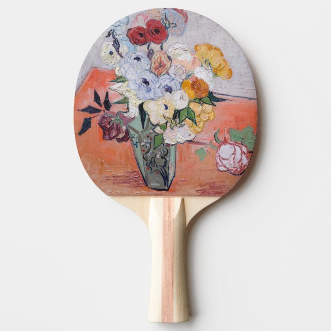 Vincent van Gogh - Vas med Ro och Anemones Pingisracket (Framsidan)