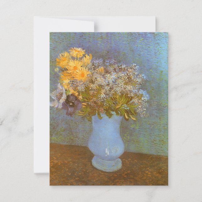 Vincent van Gogh Vas med Syren, Margareter, och An (Framsida)