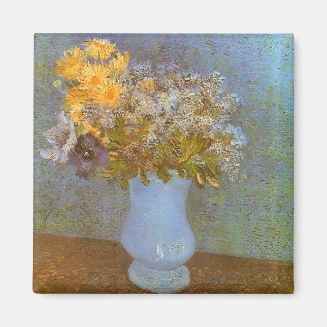 Vincent van Gogh Vas med syren, tusenskönor, anemo Magnet (Framsidan)