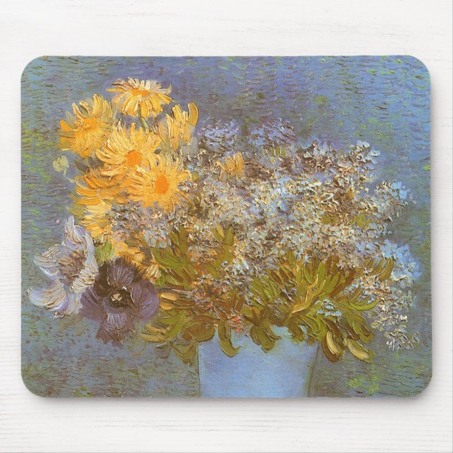 Vincent van Gogh Vas med syren, tusenskönor, anemo Musmatta (Framsidan)