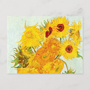 Vincent van Gogh Vas med tolv solblommor Art Vykort