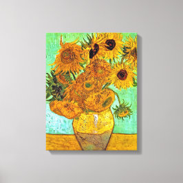 Vincent Van Gogh - Vas med tolv solblommor Canvastryck