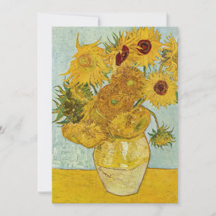 Vincent Van Gogh - Vas med tolv solblommor Inbjudningar