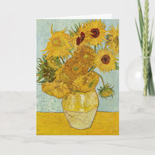 Vincent Van Gogh - Vas med tolv solblommor Kort