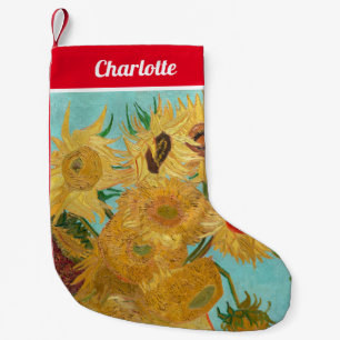 Vincent Van Gogh - Vas med tolv solblommor Liten Julstrumpa