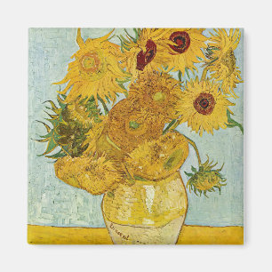 Vincent Van Gogh - Vas med tolv solblommor Magnet
