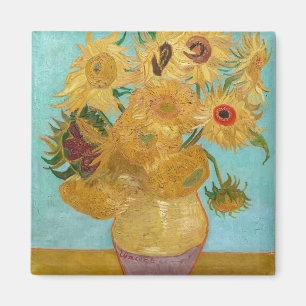 Vincent Van Gogh - Vas med tolv solblommor Magnet